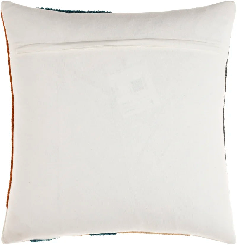 Fulbourn Embroidered Cotton Throw Pillow