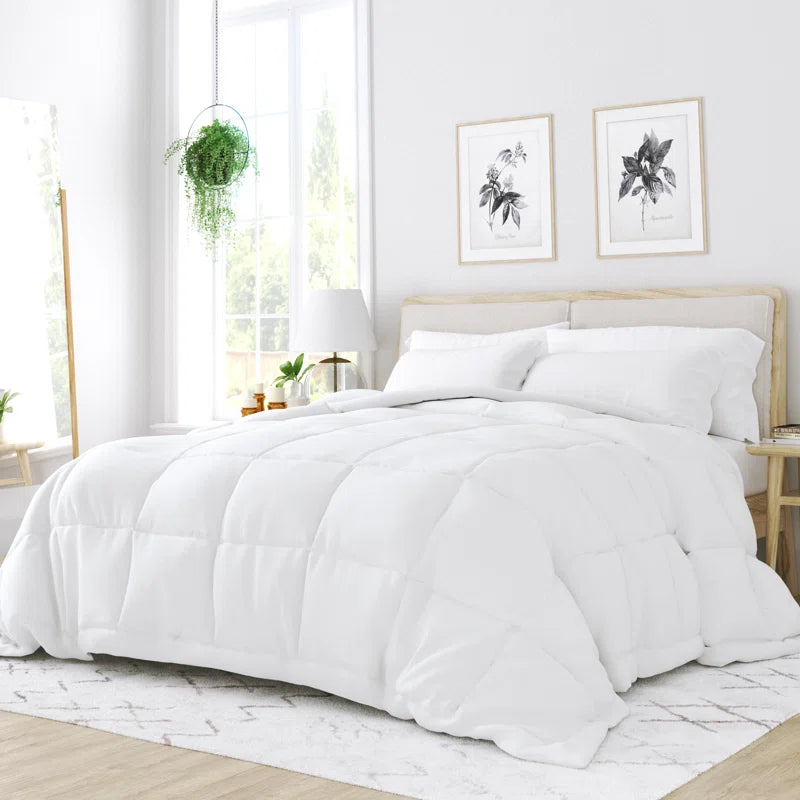 All Season down Alternative White Comforter