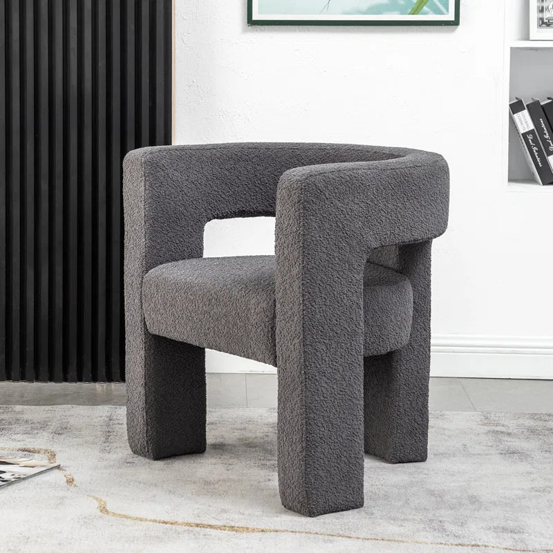 Brycie 28" Wide Boucle Upholstered Square Armchair