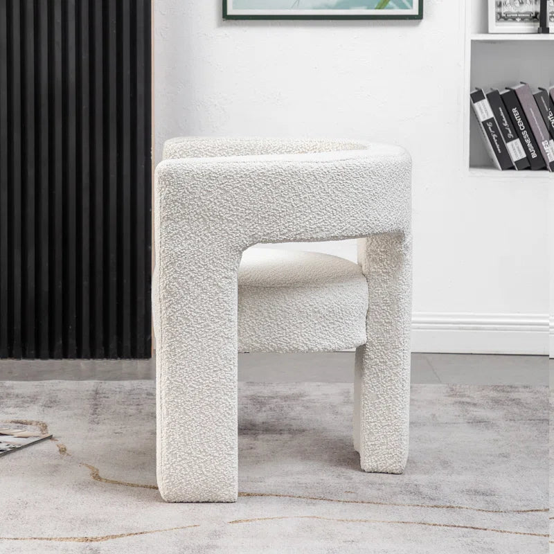 Brycie 28" Wide Boucle Upholstered Square Armchair