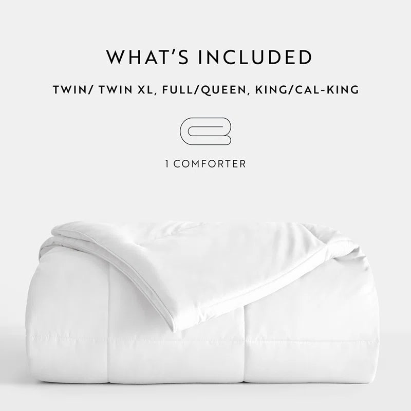 All Season down Alternative White Comforter