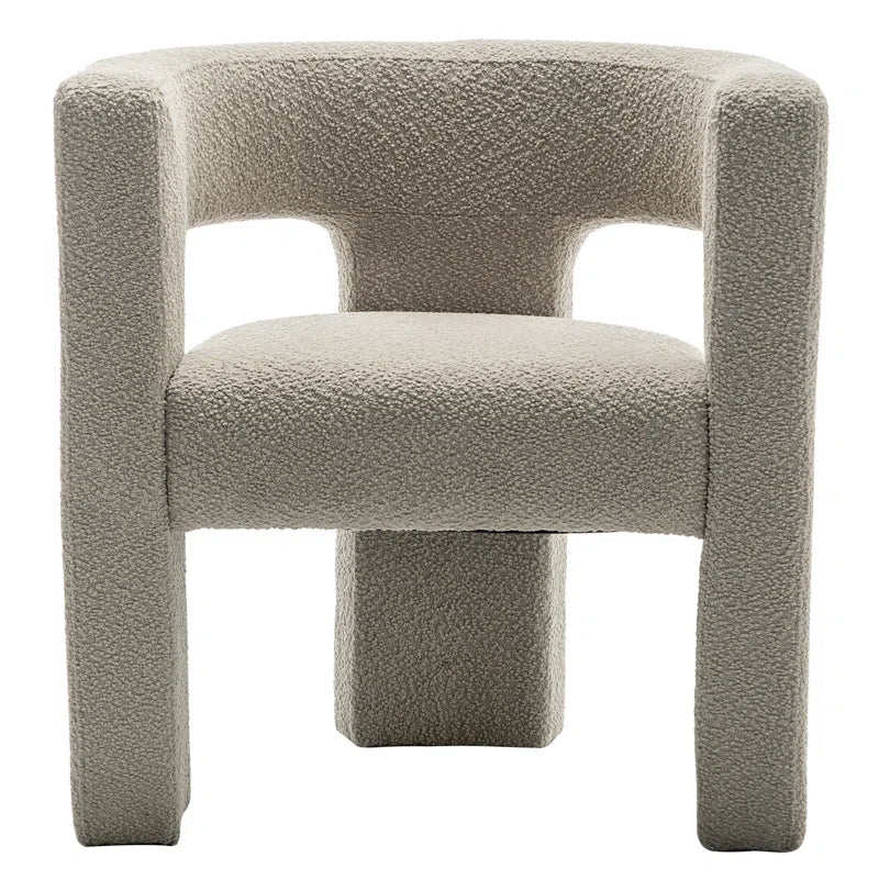 Brycie 28" Wide Boucle Upholstered Square Armchair