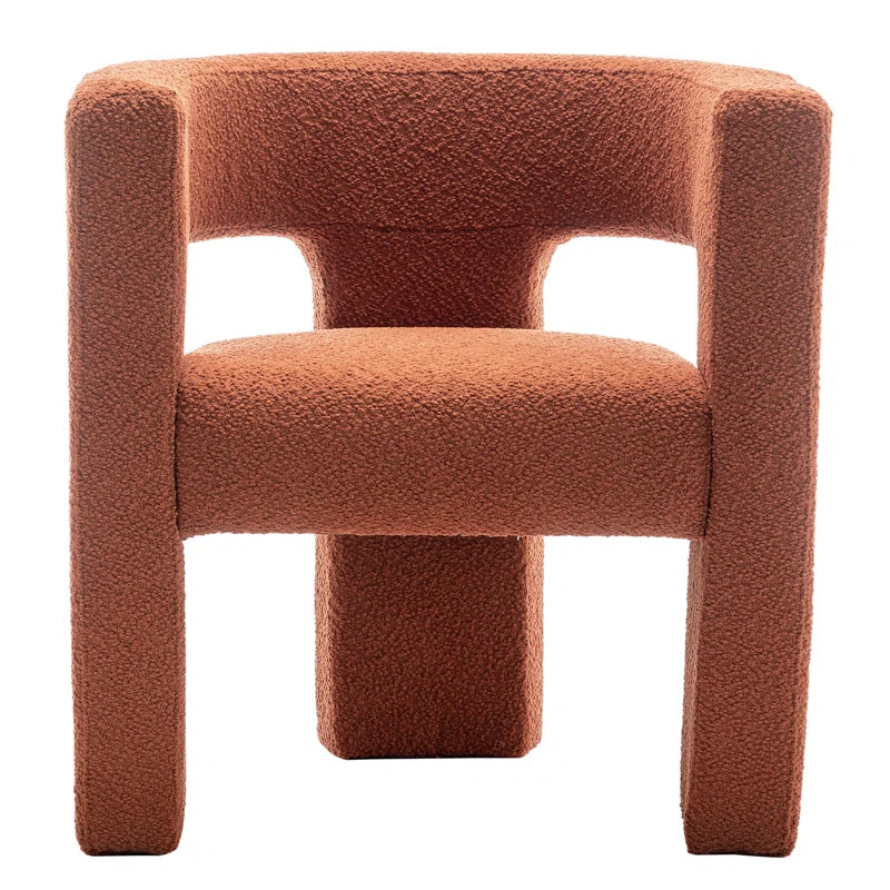 Brycie 28" Wide Boucle Upholstered Square Armchair