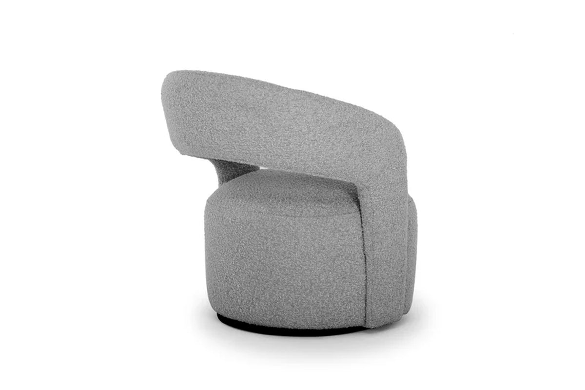 Teo Upholstered Swivel Armchair