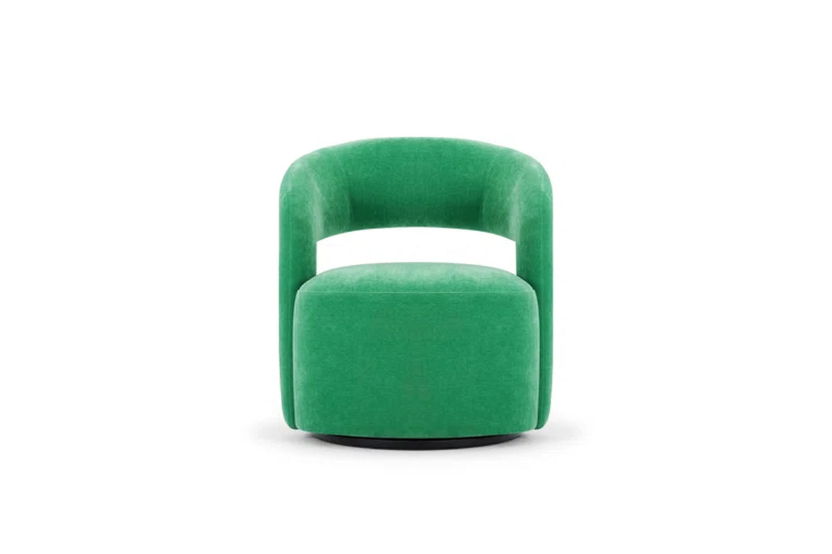 Teo Upholstered Swivel Armchair