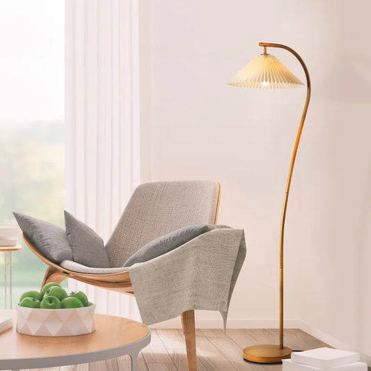 Evangeline Wood Floor Lamp