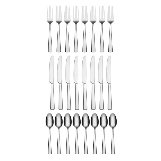 Chef'S Table 24 Piece Everyday Flatware Dining Set, Service for 8